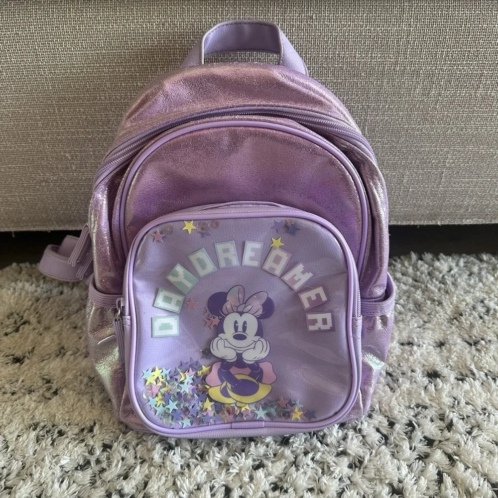 Disney Minnie Mouse Day Dreamer Backpack with Confetti Stars 12